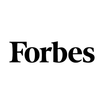 Black “Forbes” wordmark centered on a plain white square background.